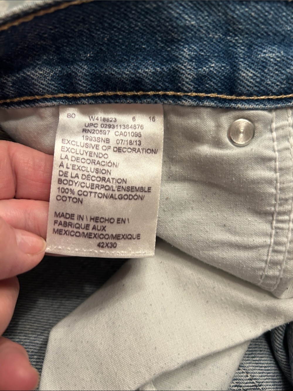 Dickies Classic Men's Blue Denim Jeans - Picture 3 of 3